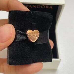 Pandora Grandma Heart Charm Bead Pendant I Love Grandma Charm Family Charm